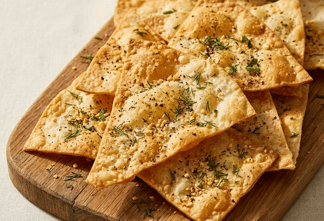 Lavash-Sipsit Valkosipulilla