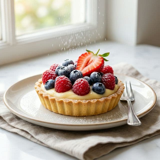 Marjatartaletti Vaniljakreemillä (80g)