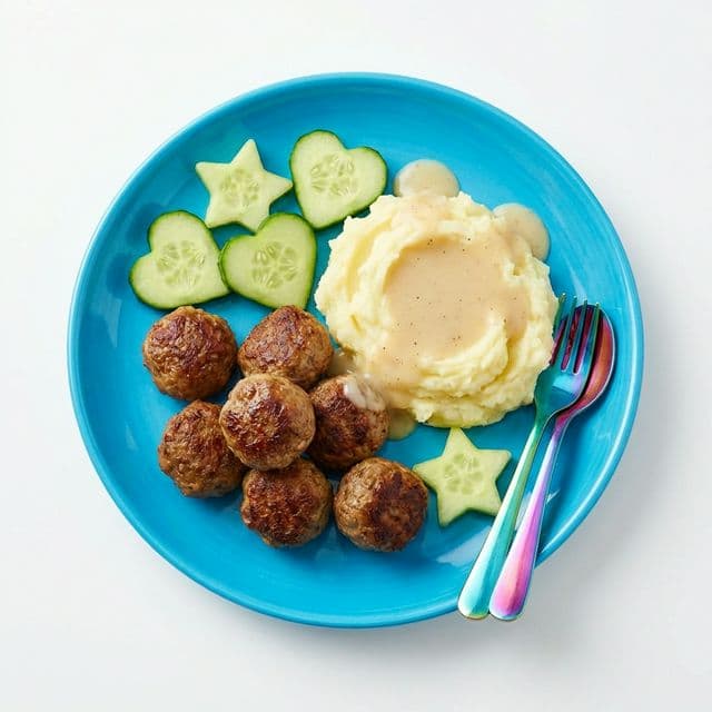 Lihapullat Perunamuusilla