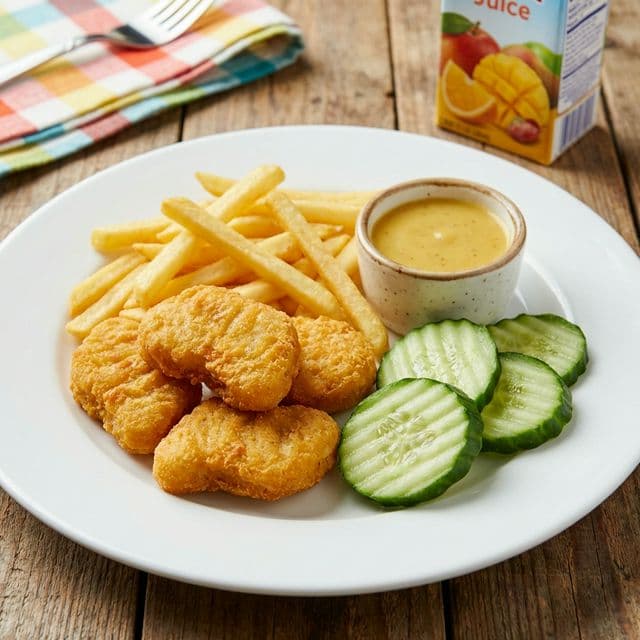 Kananugetit Ranskalaisilla