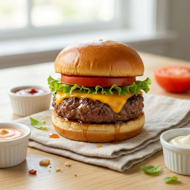 Miniburgeri Naudanlihapihvillä