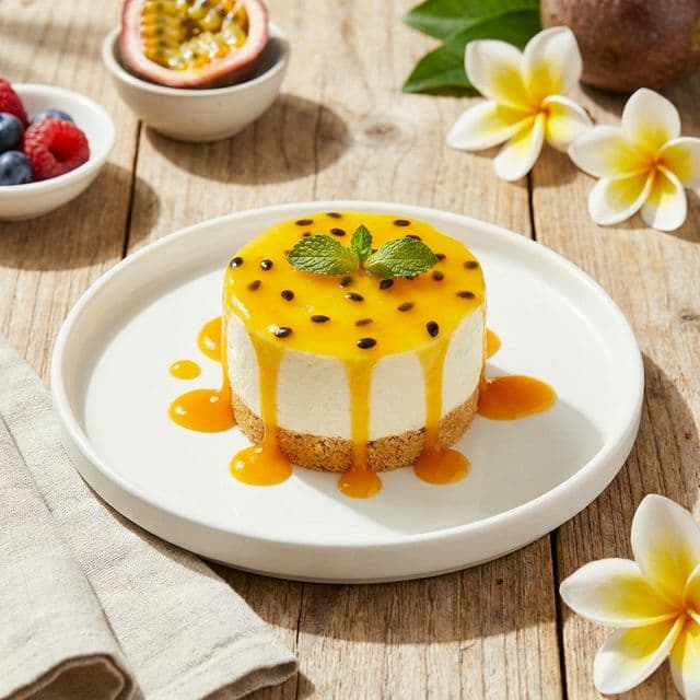 Passion-juustokakku (100g)