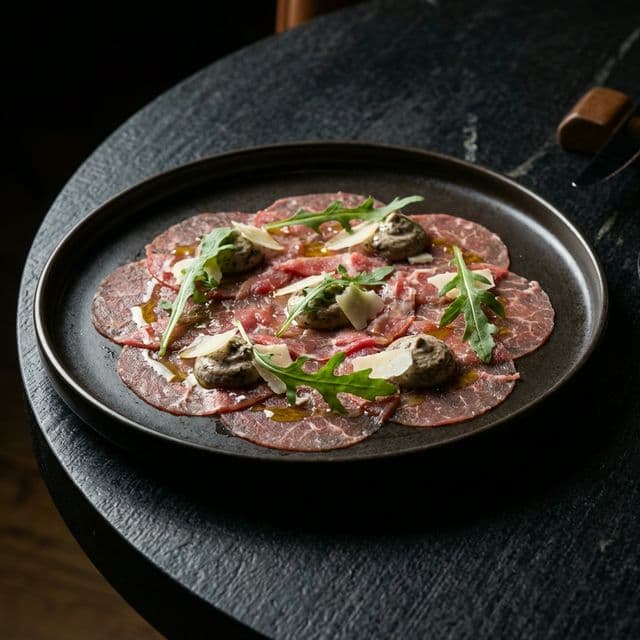 Naudanliha Carpaccio Tryffelillä (180g)