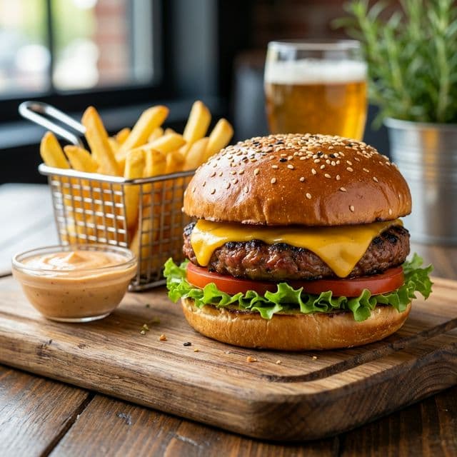 Vegaaninen Burgeri Ateria (350g)